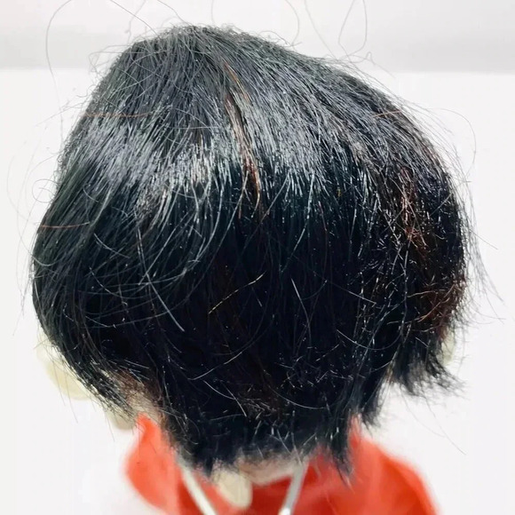 MATTEL BARBIE Asian Doll Black Short Hair Earrings Long Dress 12" Tall - Picture 5 of 11